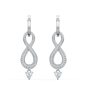 Swarovski Boucles d'oreilles 5520578 - Boucles d'oreilles argent&eacute; et pierre brillante infini Femme