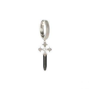 Boucle d'oreille Homme Guess Bijoux Rebel Knight - JUME05076JWST Acier Argent