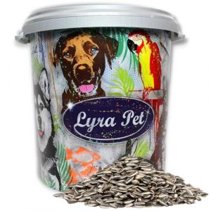 Lyra Pet - 10 kg de graines de tournesol ray&eacute;es en bac de 30 l