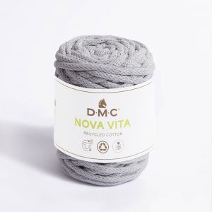 Dmc Fil coton recyclé Nova Vita - Macramé, Crochet, Tricot - Gris Clair - 250 g