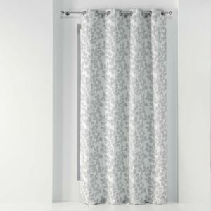 Rideau &agrave; &OElig;illets "Valeriane" 140x260cm Gris rix