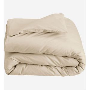 Descamps Housse de couette Coton soyeux percale 115 fils/cm² Jaune - Couleur Jaune - Taille XXL