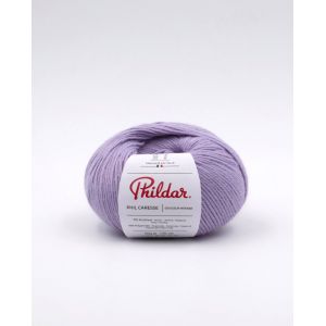 Pelote de fil à tricoter Caresse lavande - Phildar