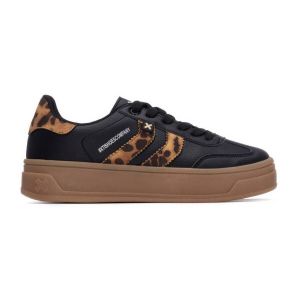 Xti Baskets Femme Léopard - Chaussures Confortables et polyvalentes - Mode décontractée - Modèle 14458501 (Taille36)