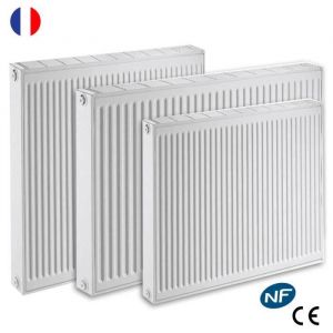 De Dietrich Radiateur eau chaude réversible Acier Blanc Type 22 Chauffage central Dimension - T22 HR L60xH60 988W