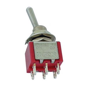 Perel Inverseur vertical dpdt on-off-on