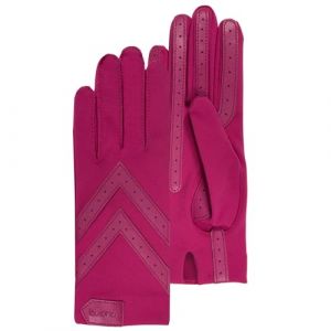 Isotoner Gants Femme tissu extensible recyclé Fuschia