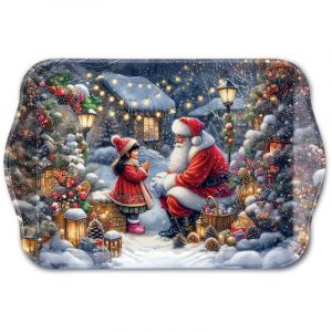 Ambiente Mini plateau de No&euml;l rencontre avec le P&egrave;re No&euml;l