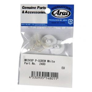 Image de Arai Vx-3/vx-pro/penta/mx Visor And Screws Kit - White - Taille One Size