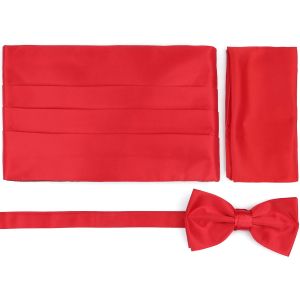 Suitable Ceinture de smoking noeud Set Rouge