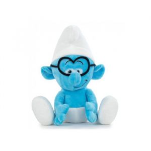 Otto Office Peluche schtroumpf a lunettes 33 cm - set doudou enfant collection schtroumpf + 1 carte tigre