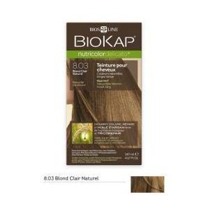 Biokap Nutricolordelicato+ 8.03 Blond clair naturel - Teinture pour cheveux