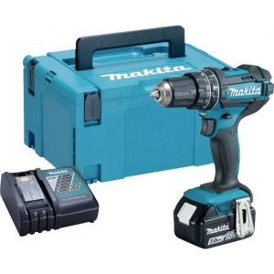 Makita Perceuse-visseuse &agrave; percussion sans fil DHP482RF DHP482RF 18 V 3.0 Ah Li-Ion + batterie, + mallette 1 pc(s)