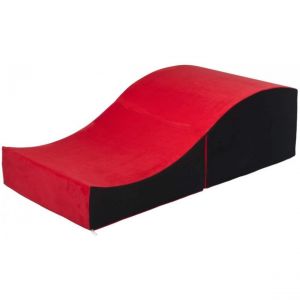 Velinda Fauteuil relaxant plaint de forme pr&eacute;form&eacute; rouge noir