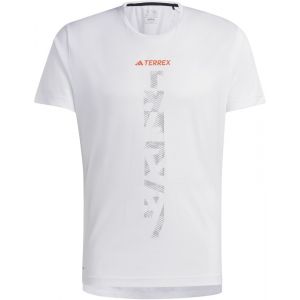 Adidas TERREX Agravic SS Shirt Men, blanc L T-shirts course &agrave; pied