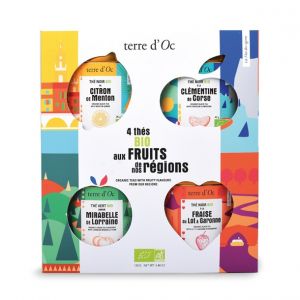 Image de Terre d'Oc Coffret 61182130 4 Thés bio fruits des régions