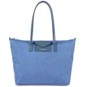 Lancaster <div data-content-type="html" data-appearance="default" data-element="main"><p>Grand sac shopping, en toile, agrémenté d'une poche avant à rabat en forme d'enveloppe (format CB) et de poignées grain saffian. <br />Une poche zip