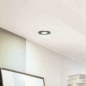 LED Spot encastrable haute tension à intensité variable 'Eliar' en aluminium pour salon & salle à manger - noir
