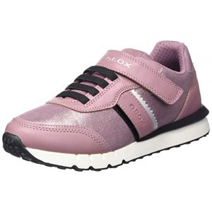 Geox Chaussures basses style running à détails brillants et bride autoagrippante Rose - Taille 28