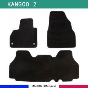 Tapis de voiture - Sur Mesure pour kangoo 2 (dès 2008) - 3 pièces - Tapis de sol antidérapant pour automobile