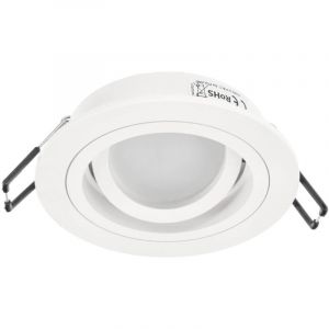 Spot de plafond encastrable TULID OV IP20 rond blanc réglable EDO777328 Edo Solutions
