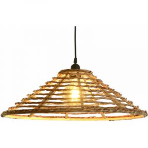 Suspension DKD Home Decor Marron M&eacute;tal 50 W Urbaine 220 V 57 x 57 x 19 cm 57 x 57 x 22 cm