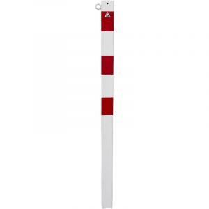 Schake, Potelet de délimitation, 70 x 70 mm, blanc / rouge, à