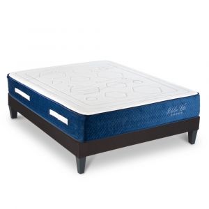 Ensemble Matelas Dolce Vita Ressorts ensachés Accueil mémoire et sommier en kit - 140 x 200 cm