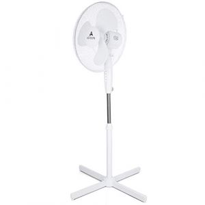 Ventilateur sur pied AERSON 50W 3 vitesses D41cm Blanc