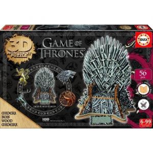 Image de Educa Puzzle 3D en bois Game of Thrones (56 pièces)