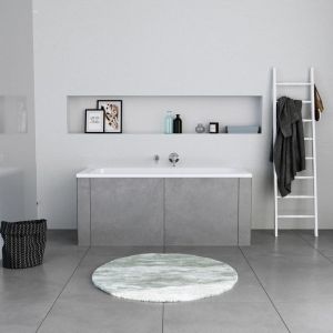 Duravit Baignoire murale en acrylique rectangulaire à encastrer design pour salle de bain - 170x70x42cm - Blanc - duralavant 170x70 cm (de)