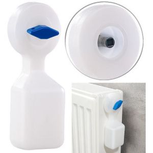 Image de Agt Purgeur d'air manuel pour radiateur avec r&eacute;cipient int&eacute;gr&eacute;, 120 ml