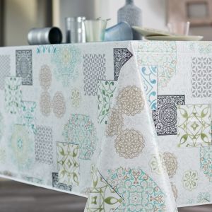 Calitex Nappe Rectangle Faience Toile Ciree Multicolore