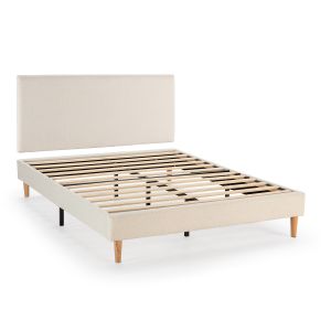 Sommier + tête de lit Niebla 140x200 cm Beige