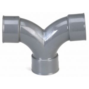 GIRPI Coude double à 87°30 femelle/femelle/femelle Ø 32 mm