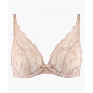 Aubade Soutien-gorge plongeant armatures FLEUR DE TATTOO nude