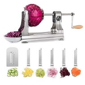 Spiraliseur - WellToBe - Coupe-légumes - 6 lames - Acier inoxydable - Design breveté