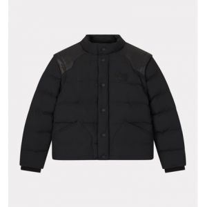 Chevignon Doudoune empiècement cuir et manches amovibles KTOGS Noir - Couleur Noir - Taille M