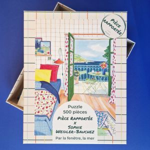 Puzzle 500 pièces par la fenêtre, la mer