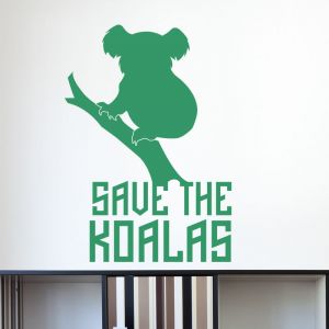 Sticker Save the koalas