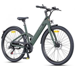 Engwe Mapfour N1 Air St V&eacute;lo &Eacute;lectrique - Autonomie Max 100km - Batterie 36v13ah - Moteur 250w - Cadre En Fibre De Carbone, Vert