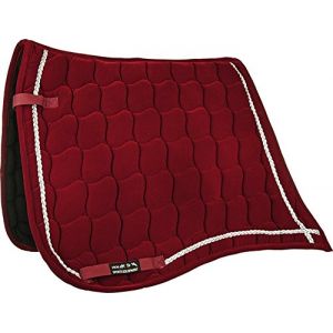 Image de HKM TAPIS VELOURS ANTIK CSO CHEVAL, BORDEAUX