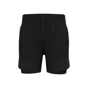 Odlo X-Alp Trail 6in 2in1 Short De Running Hommes - Noir, Taille XL