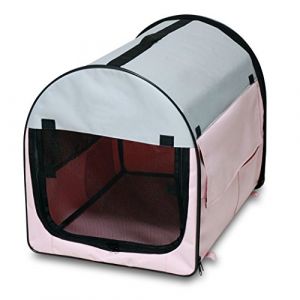 Image de Bunny business Niche de transport pliable en tissu avec polaire - SDT-3008-L-PINK