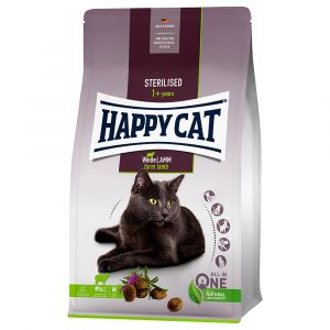 Happy cat Lot pour chat 2 x 10 / 4 / 1,3 kg - Sterilised Adult agneau des pâturages (2 x 10 kg)