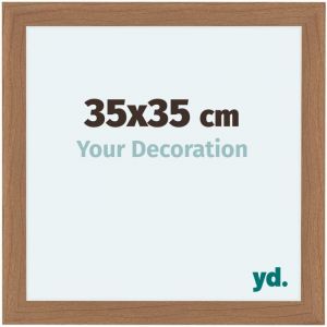 Cadre photo 35x35 - Noyer clair - mdf - Como - Yd.