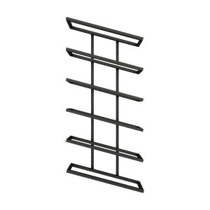 Etagère à vin en acier noir 62x27x9,5cm Vinia - Metallbude