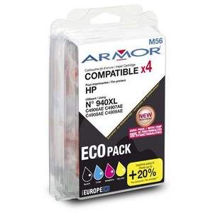 Image de Armor Pack cartouches Compatibles HP 940XL 4 couleurs