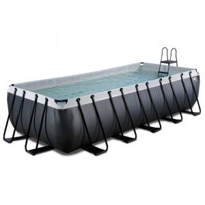 Image de Piscine EXIT Black Leat r 540x250x122cm avec pompe filtrante noir