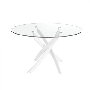 Table à manger ronde en verre Angel Cerdà